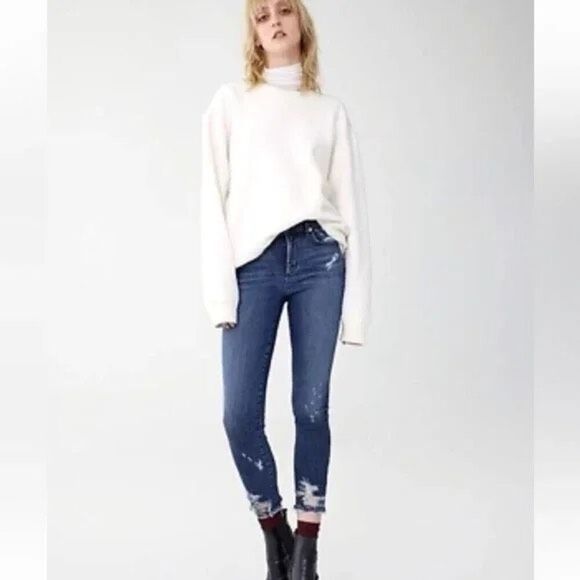 Agolde Sophie Hi Rise Skinny Crop in Spell Size 28 - Picture 1 of 9